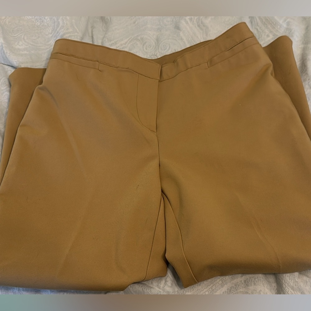 Ruby Rd. Camel/Tan Straight-Leg Chinos - Picture 4 of 6